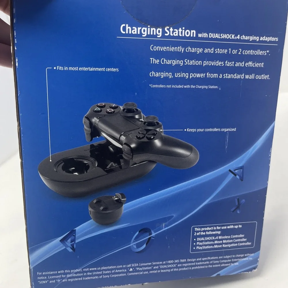 Sony Playstation PS4 Move Charging Station Dualshock 4 Adaptors Controller New